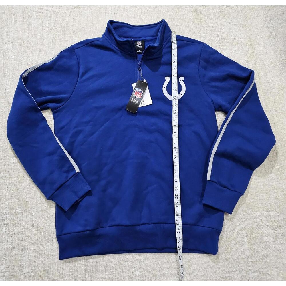 NFL Indianapolis Colts Football 1/4 Zip Men's  Pullover Sweater Medium - Picture 4 of 4